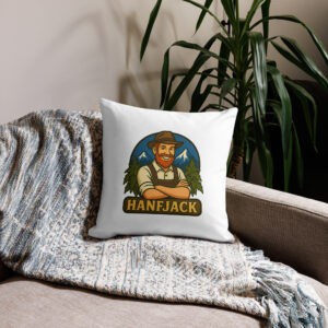 Premium-Kissen mit Hanfjack Logo