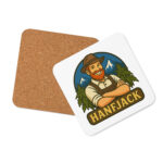 Korkuntersetzer mit Hanfjack Logo