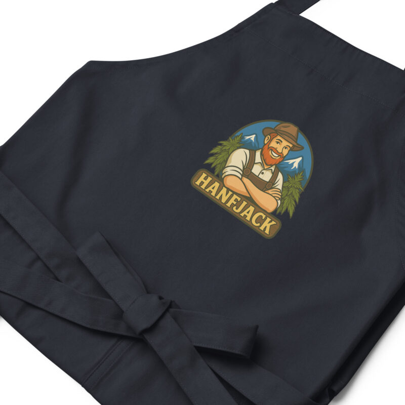 Schürze aus Bio-Baumwolle mit Hanfjack Logo – Bild 4