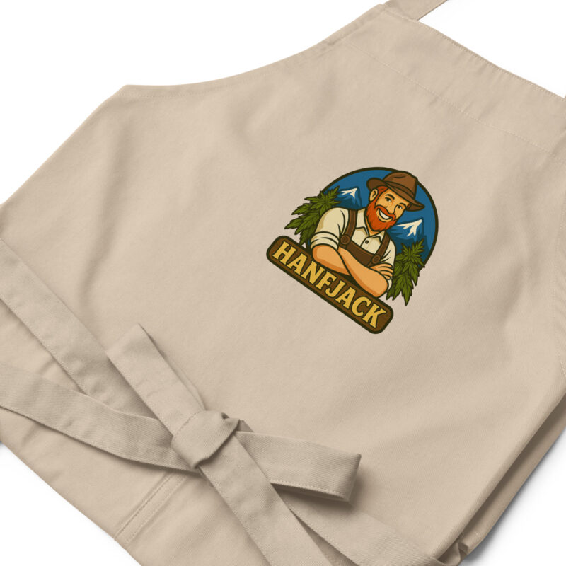 Schürze aus Bio-Baumwolle mit Hanfjack Logo – Bild 6