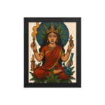 Gerahmtes Poster Durga Mata