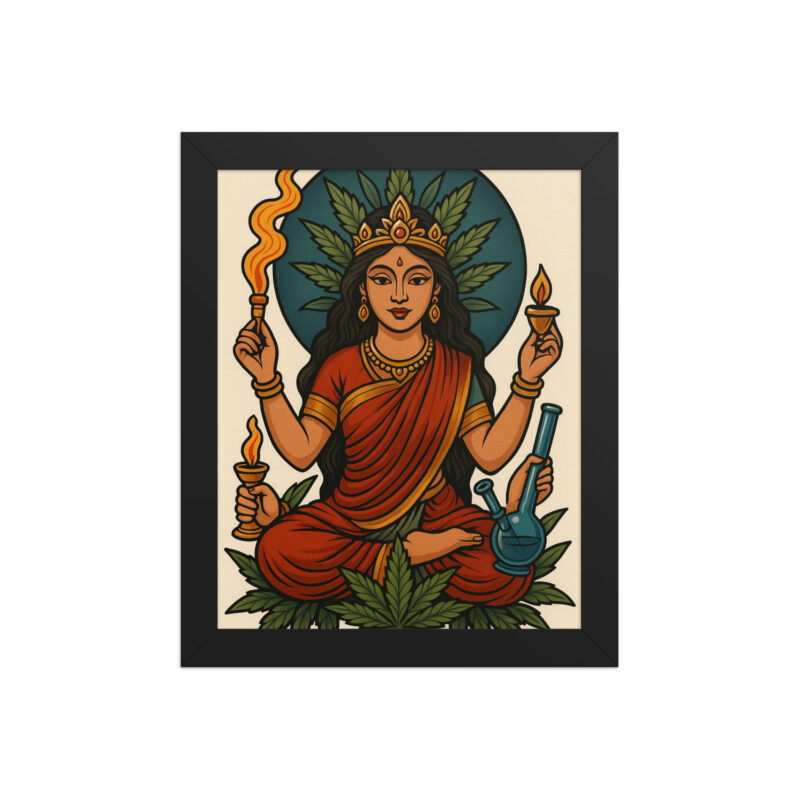 Gerahmtes Poster Durga Mata