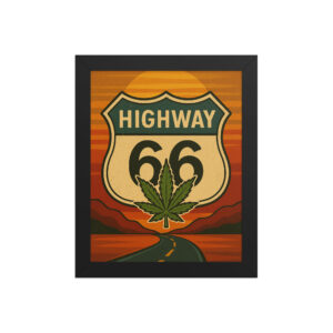 Gerahmtes Poster Highway 66