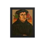 Gerahmtes Poster Martin Luther 20x25 cm