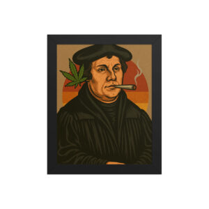 Gerahmtes Poster Martin Luther 20x25 cm