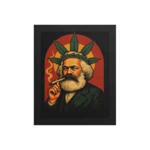 Gerahmtes Poster Karl Marx 20x25 cm