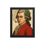 Gerahmtes Poster Wolfgang Amadeus Mozart 20x25 cm