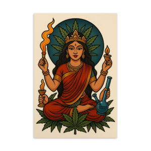 Standard-Postkarte Durga Mata