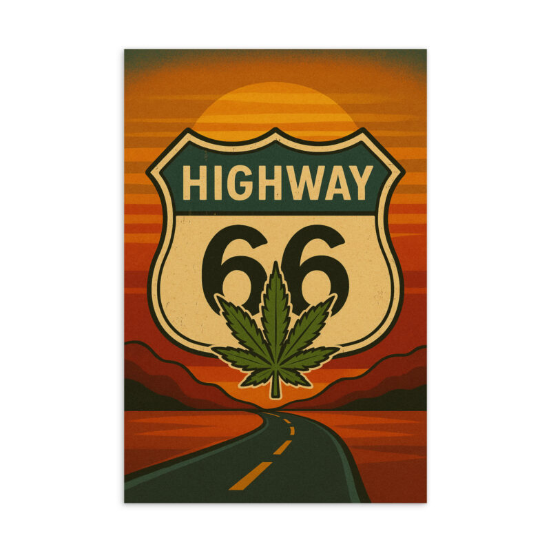 Standard-Postkarte Highway 66