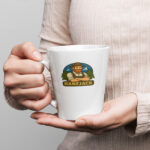 Milchkaffeetasse - Hanfjack Logo