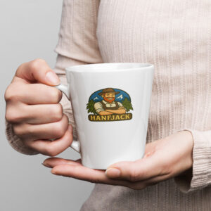 Milchkaffeetasse - Hanfjack Logo