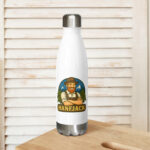Edelstahl Trinkflasche - Hanfjack Logo