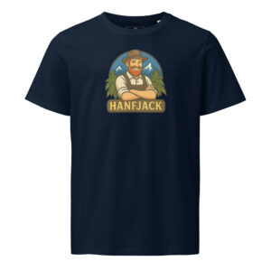 Mittelschweres Unisex Bio-T-Shirt - Hanfjack Logo