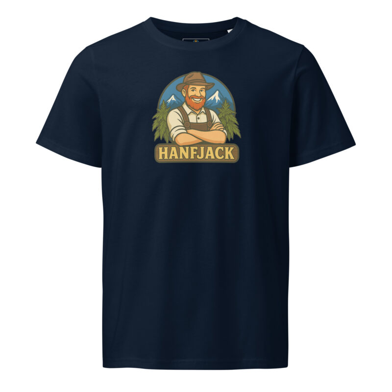 Mittelschweres Unisex Bio-T-Shirt - Hanfjack Logo
