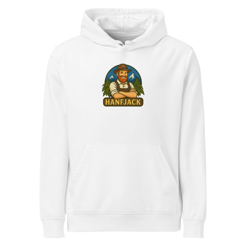 Mittelschwerer Unisex Bio-Hoodie - Hanfjack Logo – Bild 16
