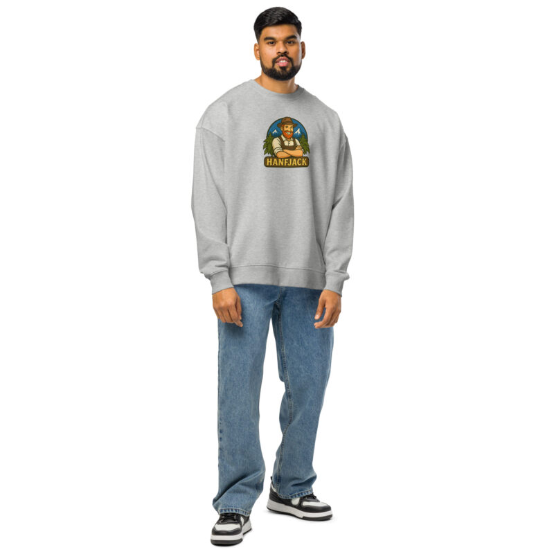Oversized Unisex Bio-Pullover - Hanfjack – Bild 8