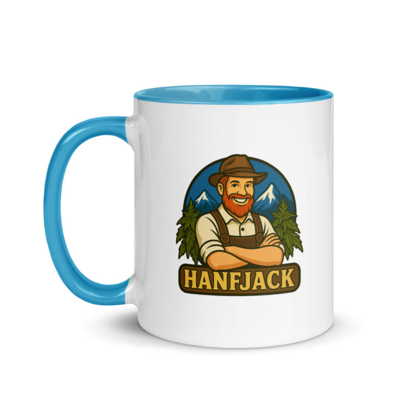 Tasse mit farbiger Innenseite - Hanfjack Logo – Bild 12
