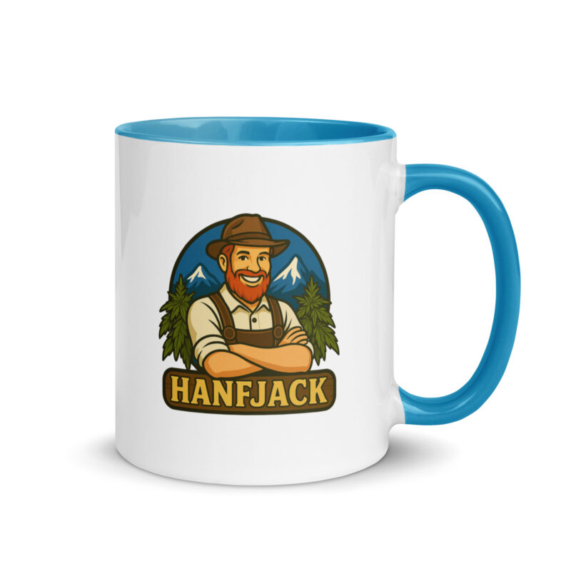 Tasse mit farbiger Innenseite - Hanfjack Logo – Bild 10