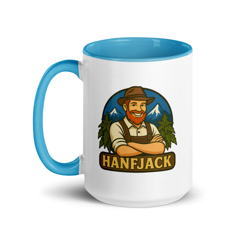Tasse mit farbiger Innenseite - Hanfjack Logo – Bild 15