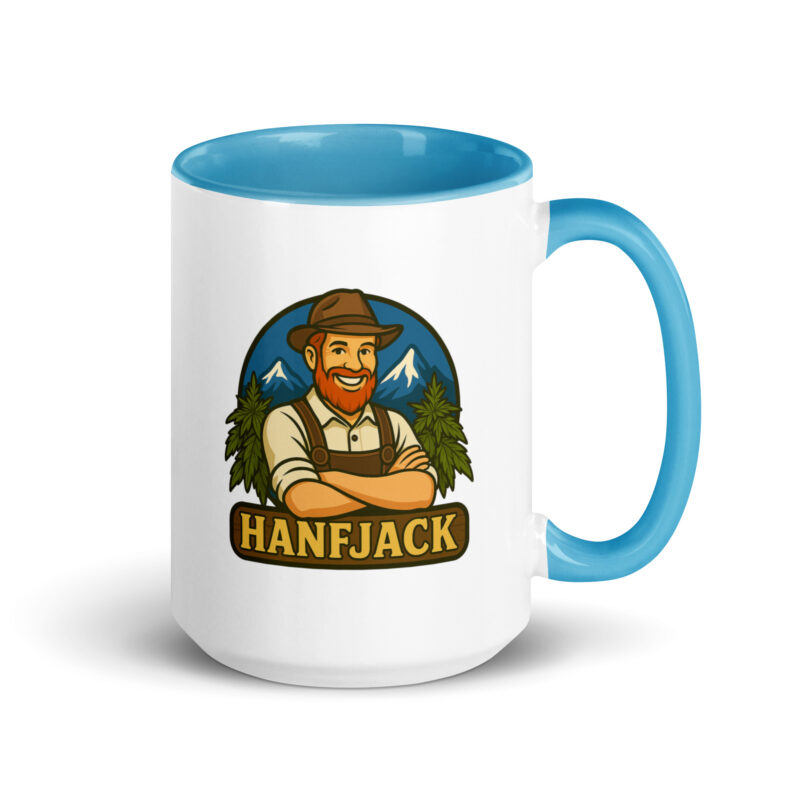 Tasse mit farbiger Innenseite - Hanfjack Logo – Bild 13