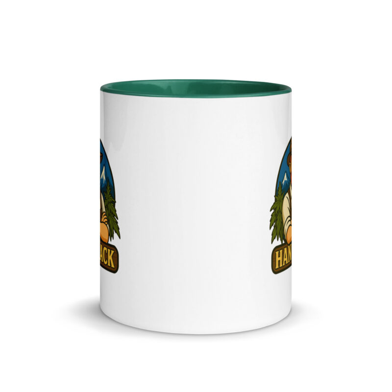 Tasse mit farbiger Innenseite - Hanfjack Logo – Bild 5