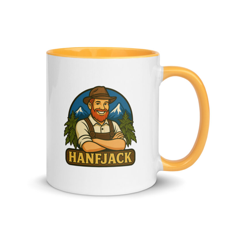 Tasse mit farbiger Innenseite - Hanfjack Logo – Bild 16