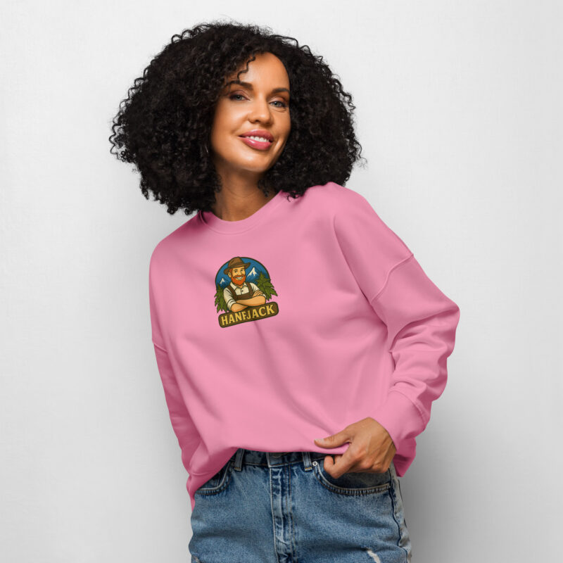 Bio-Pullover mit Rundhalsausschnitt für Damen - Hanfjack Logo – Bild 5