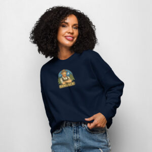 Bio-Pullover mit Rundhalsausschnitt für Damen - Hanfjack Logo