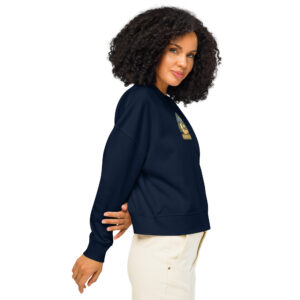 Bio-Pullover mit Rundhalsausschnitt für Damen – Hanfjack Logo Sweatshirts Hanfjack Merch