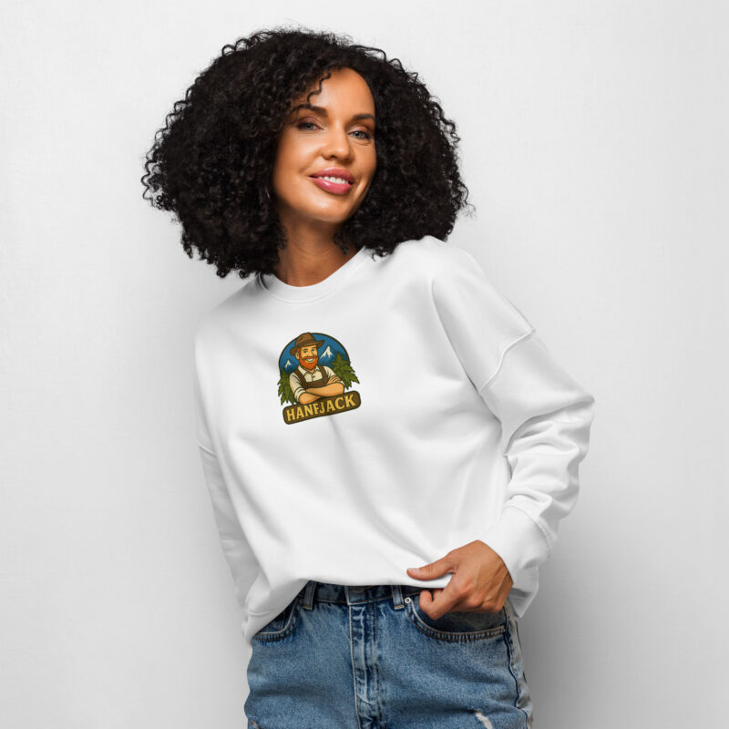 Bio-Pullover mit Rundhalsausschnitt für Damen - Hanfjack Logo – Bild 6