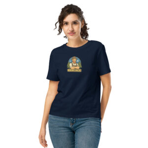 Bio-T-Shirt mit Rippkragen für Damen – Hanfjack Logo T-Shirts Hanfjack Merch